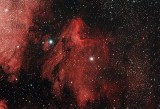 Mlhovina IC 5070 – Pelikán, vyfocená v průběhu astronomické expedice Úpice 2017 (foto Vojtěch Dienstbier)